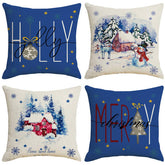 CHRISTMAS PLAID SNOWFLAKE PILLOWCASE_CWMM1403