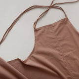 ADJUSTABLE COTTON LINEN APRON WITH POCKETS_CWMM3291