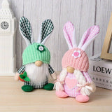 EASTER EGG HOLDING PLUSH DOLL RABBIT ORNAMENTS_CWMM3491