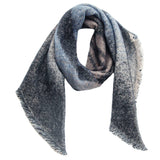 STRIPED FUZZY SHAWL THICK WINTER WRAP FOR WOMEN_CWASC0120