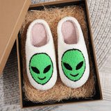 ALIEN EMBROIDERED HOME COTTON SLIPPERS_CWSHS0764