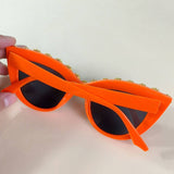 HANDMADE RHINESTONE PEARL RETRO CAT EYE SUNGLASSES_CWASG0268