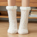 Women Plush Snow Socks Plush Indoor Slippers_Cwms0712