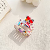 High-End Acetate Board High Ponytail Grab Clip