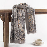 BOHO COLORBLOCK PRINTED SCARF SOFT WARM WRAP_CWASC0442