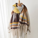 MODERN COMMUTER TRIANGLE FRINGE WINTER SCARF_CWASC2740
