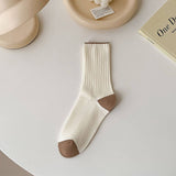 AUTUMN AND WINTER COLOR MATCHING MID CALF SOCKS_CWMS0902