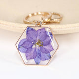 NEW NATURAL DRIED FLOWER KEYCHAIN PENDANT_CWMM3714