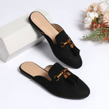 FASHION LARGE SIZE TASSEL ROUND HEAD MULES_CWSHF0036