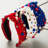INDEPENDENCE DAY WIDE BRIMMED PEARL HEADBAND_CWAHA1250