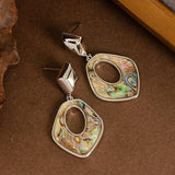 FASHIONABLE COLORFUL NATURAL ABALONE EARRINGS_CWMM4351