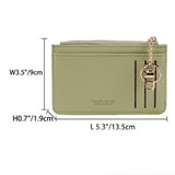 Women Simple Solid Color Wallet With Key Ring_Cwab1239