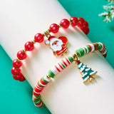 Versatile Green Christmas Beaded Bracelet
