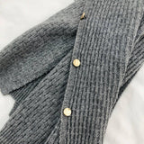 NEW KNITTED CAPE BUCKLE SHAWL_CWASC0754