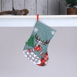 DECORATIVE BURLAP MEDIUM CHRISTMAS STOCKING_CWMS1430