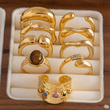 ADJUSTABLE OPEN RING GEOMETRIC DESIGN FOR WOMEN_CWAJE1224