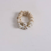 ELEGANT PEARL SCRUNCHIE SIMPLE CUTE NEW HAIR TIE_CWAHA6767