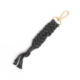 BOHO COTTON TASSEL KEYCHAIN HANDMADE WOVEN CHARM_CWAB5081
