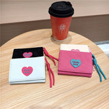 New Velvet Heart Letter Mini 3-Fold Wallet_Cwab06244