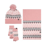NEW KNITTED HAT SCARF AND GLOVES THREE PIECE SET_CWMM2777