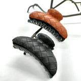 Ven Lattice Pu Leather Ethnic Hair Claw_Cwaha6379