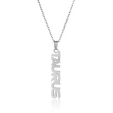 CLAVICLE CHAIN TWELVE ZODIAC TITANIUM NECKLACE_CWMM2717