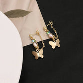 NEW SILVER NEEDLE BUTTERFLY TEMPERAMENT EARRINGS_CWAJE3798