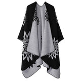 Warm Shawl Knitted Double-Sided Thickened Cape_Cwasc2166
