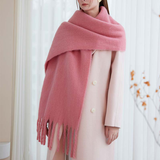 COZY SOLID SCARF WINTER THICK WARM WRAP_CWASC2692