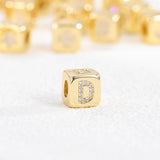 18K GOLD PLATED ZIRCONIA DICE PENDANT NECKLACE_CWMM5876