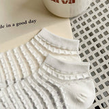 White Boat Socks Hollow Mesh Invisible Socks_Cwms0533