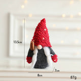 FABRIC SANTA RUDOLPH DOLL HOLIDAY DECORATION_CWMM9685