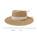 BEACH VACATION SUN FEDORA STRAW HATS FOR WOMEN_CWAH1151