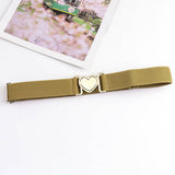 LOVE ALLOY ELASTIC BAND ELASTIC WOVEN CANVAS BELT_CWABE0680