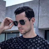 DOUBLE BRIDGE UV BLOCKING DIAMOND CUT SUNGLASSES_CWASG0649