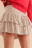 Womens Sequin Cake Short Skirt