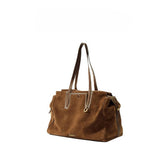 Suede T Vel Bag Vintage Boston Shoulder Purse_Cwab5330