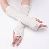 Long Knitted Warm Fingerless Gloves_Cwag0096