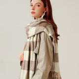 Winter Warm Lattice Large Scar Scarves