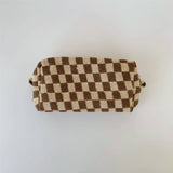 PLAID WASH BAG COSMETIC BAG_CWAB1031