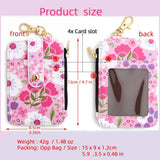 FLORAL ZIPPER CARD HOLDER VERTICAL MINI WALLET_CWAB4941