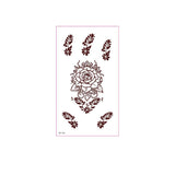 REALISTIC BROWN HENNA TATTOO STICKERS WATERPROOF_CWMM8347