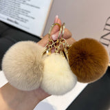 CUTE LITTLE FUR BALL CAR KEYCHAIN BAG PENDANT GIFT_CWMM2514