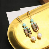 HIGH END VINTAGE PEARL EARRINGS FOR WOMEN_CWAJE3789