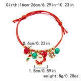 HANDMADE WOVEN CHRISTMAS TREE MOOSE BRACELET_CWAJE2395