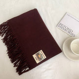 SOLID COLOR FAUX CASHMERE SCARF WINTER WRAP_CWASC2303