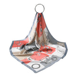 RETRO PRINT FRESH FLORAL SQUARE SCARF_CWASC1155