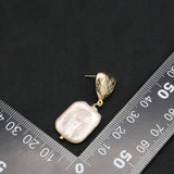 Womens High-End Natural Pearl Earrings