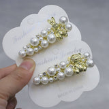 PEARL BEAR RABBIT RETRO HAIRPIN SIDECLIP BANGSCLIP_CWAHA4749