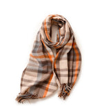 THICK PLAID SHAWL SCARF SOFT WARM WRAP FOR WOMEN_CWASC0169